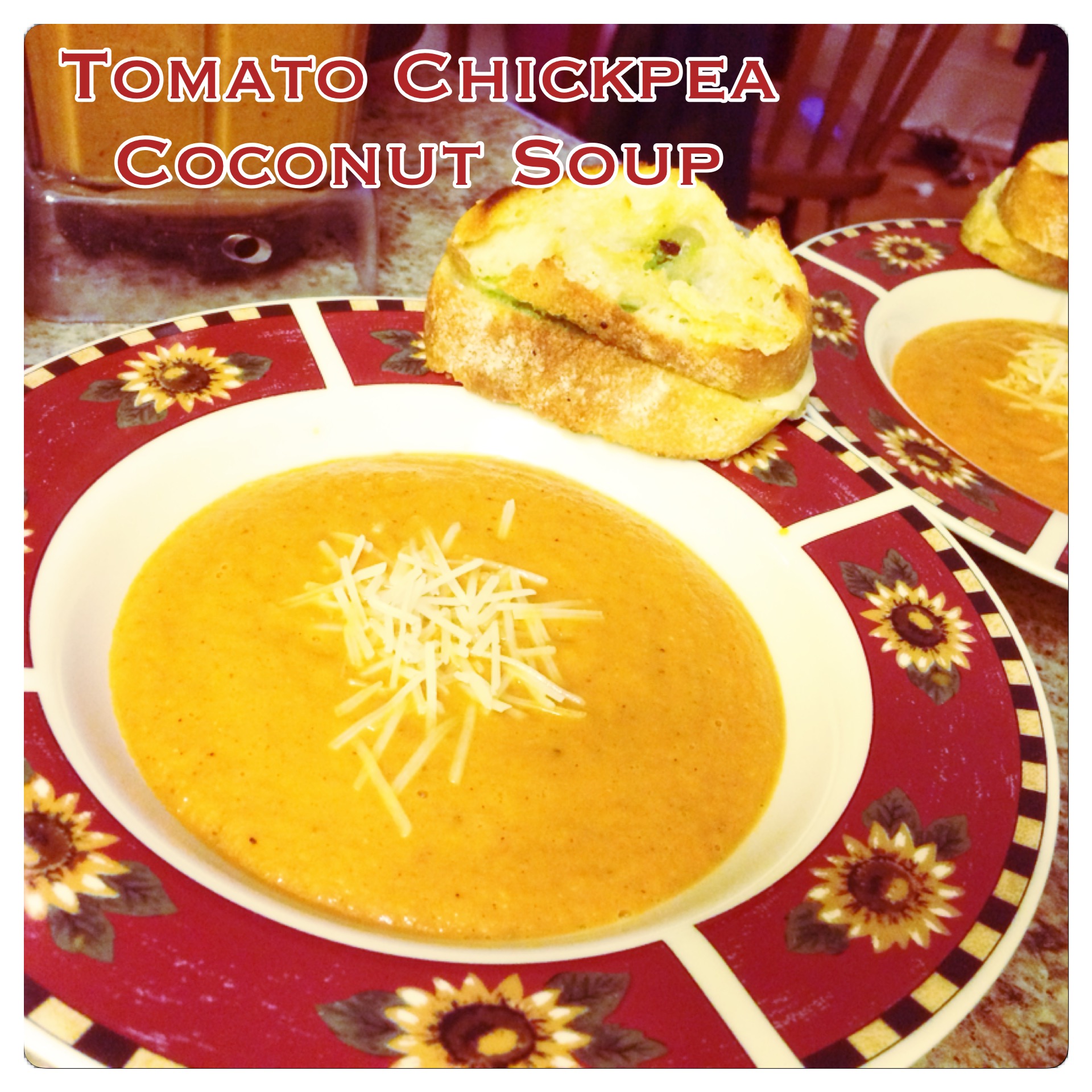 Tomato Chickpea & Coconut Soup