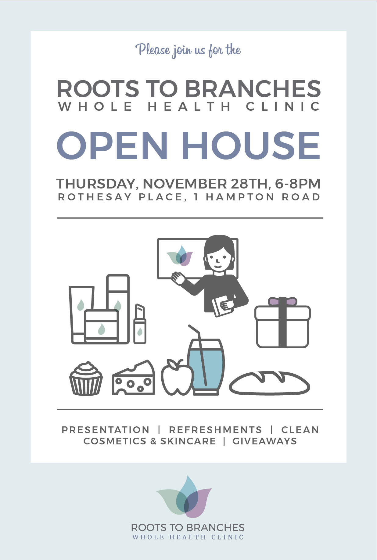 Open House:  November 28th 6-8pm